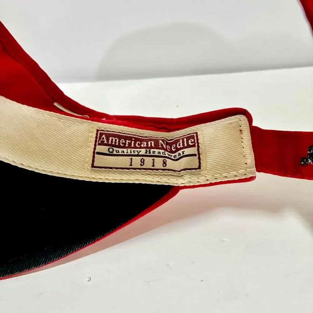 American Needle 1918 NCAA Georgia Bulldogs Red Black Visor Vintage cap